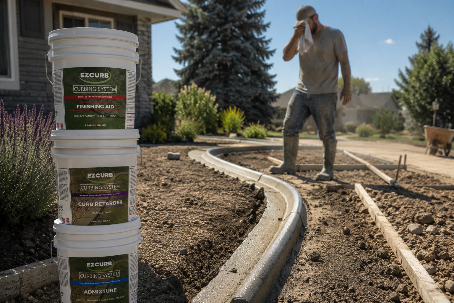 EZCURB concrete curbing system