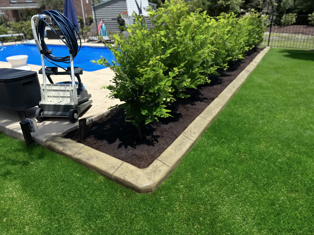 Finished EZCURB decorative curb